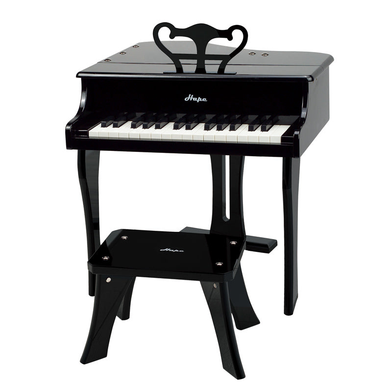 Hape Learn with Lights Piano & Stool - Black - Tumbleweed Toys