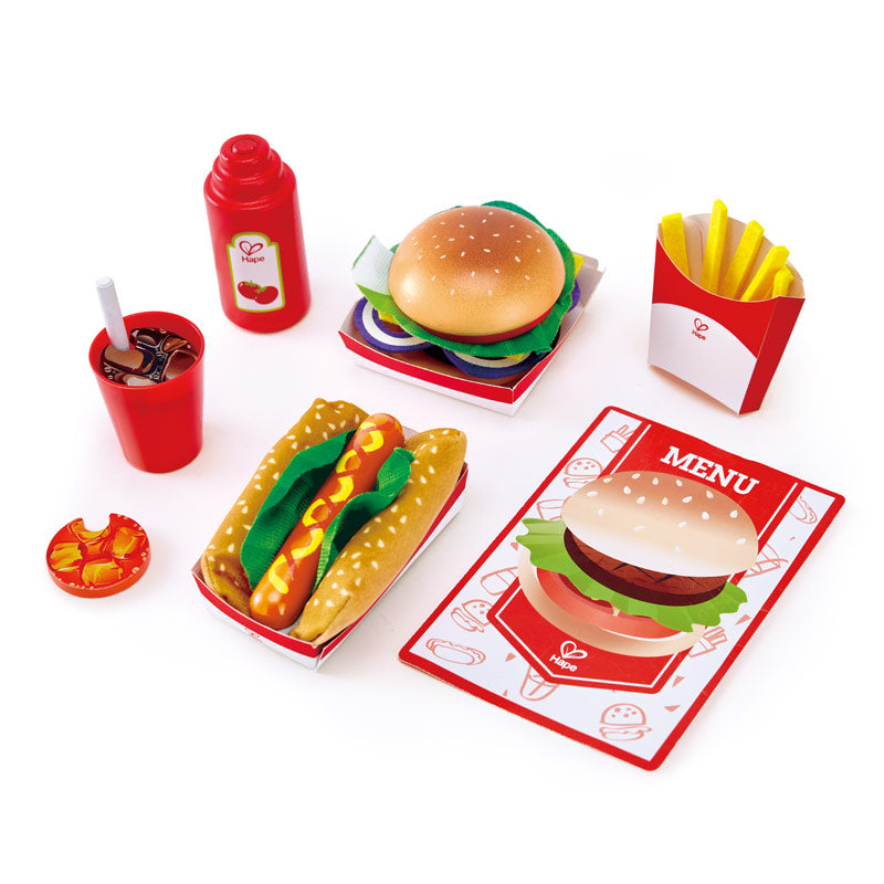 Fast food cheap toy set