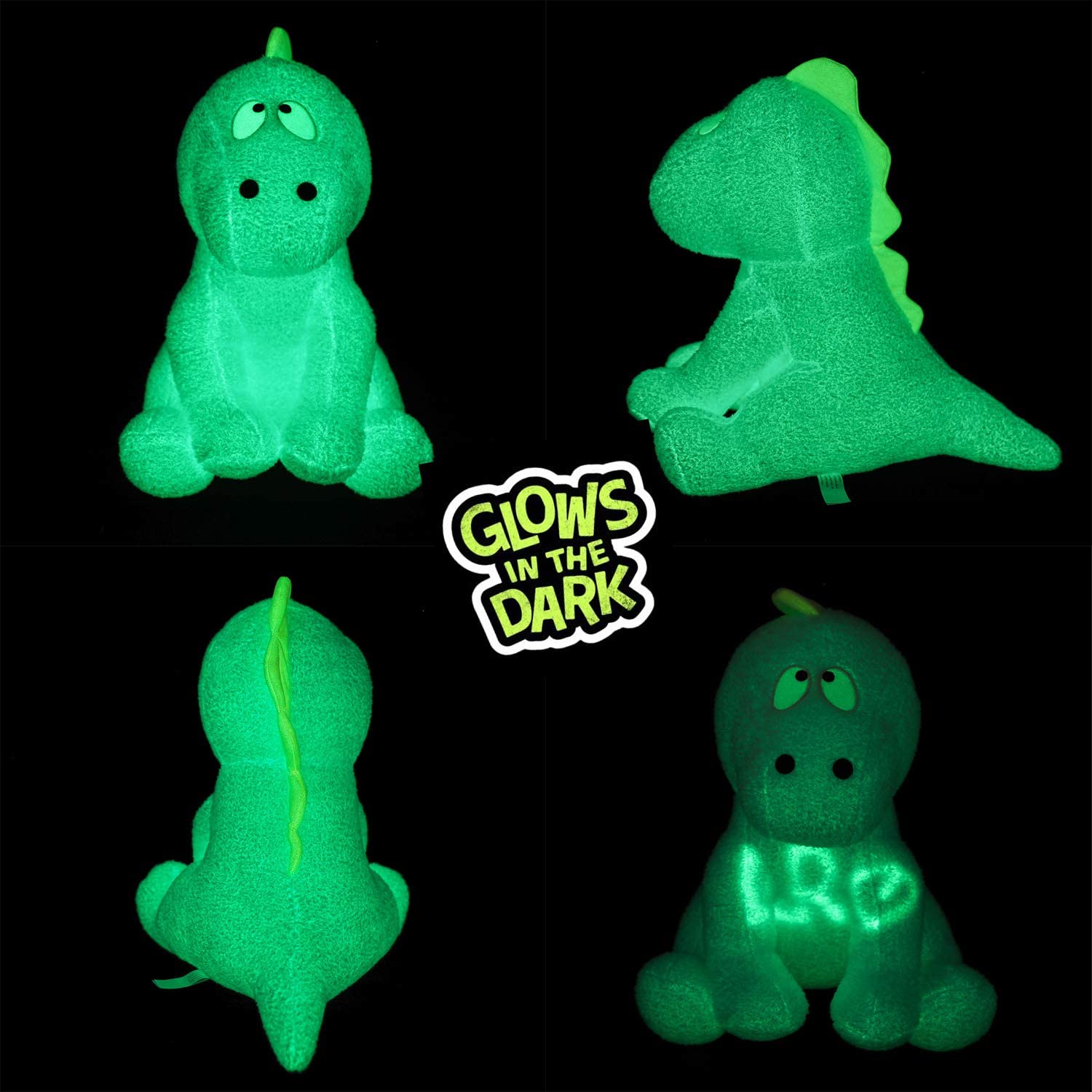 Little Room Glow in The Dark Dinosaur Stuffed Animal Plush Toy