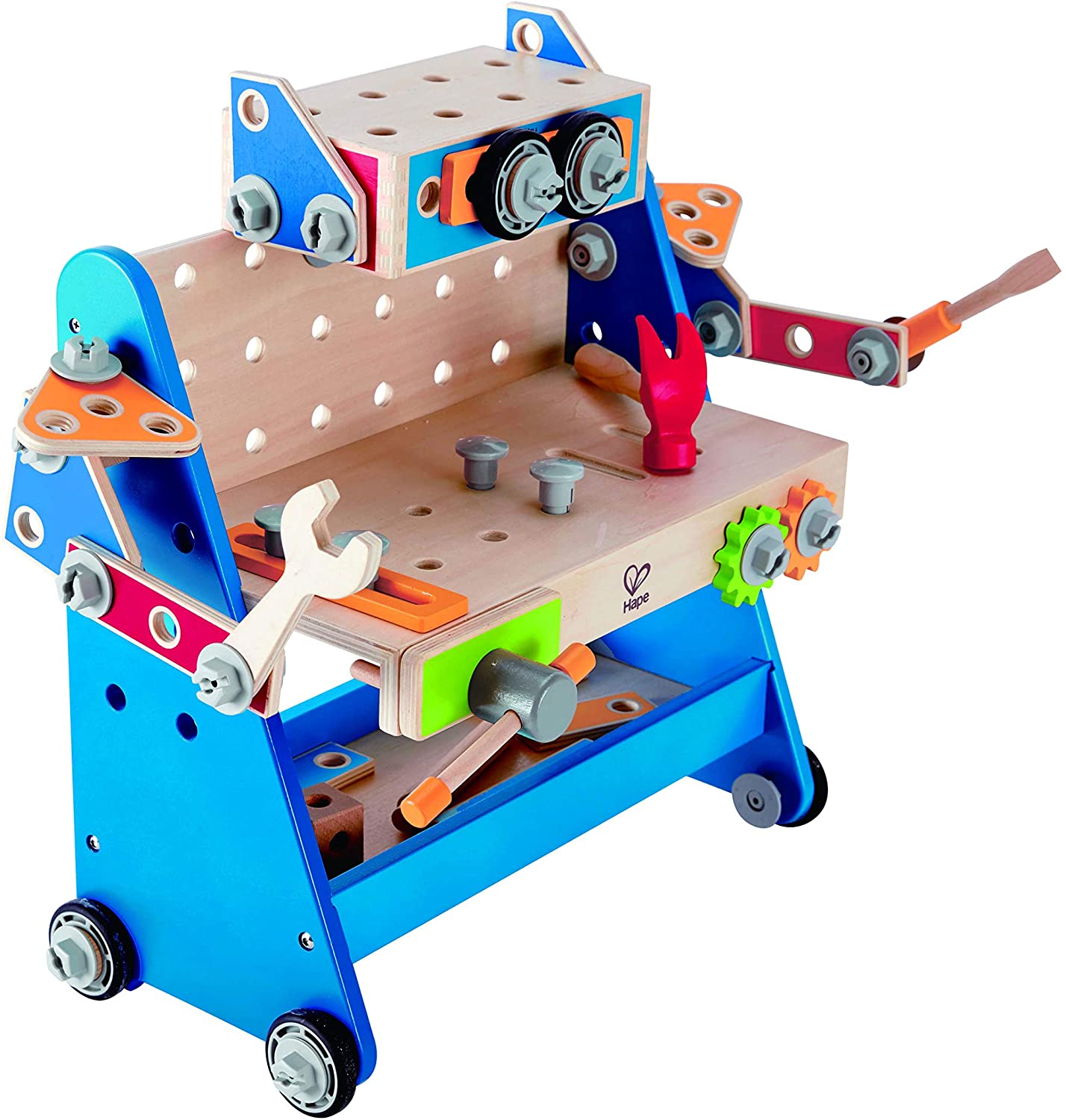 Hape Build a Robot Wooden Tool Workbench