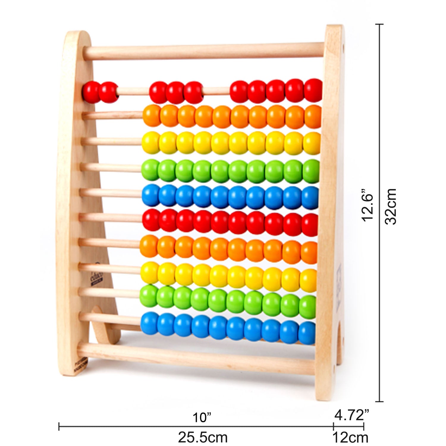 Wooden abacus pastel rainbow